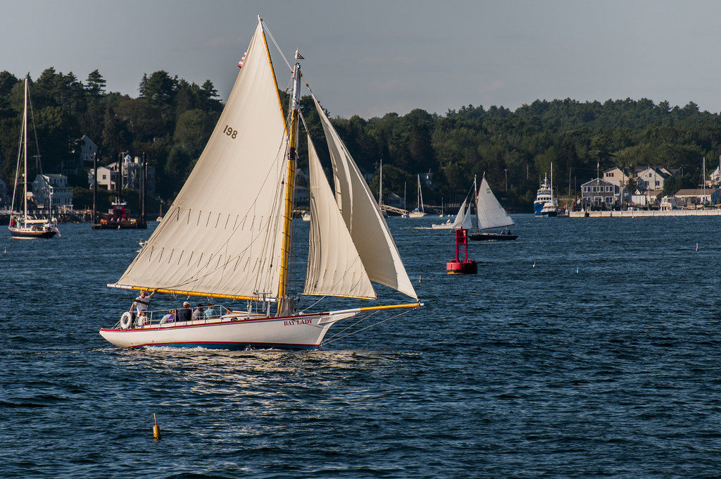 Out on the water in Boothbay Harbor